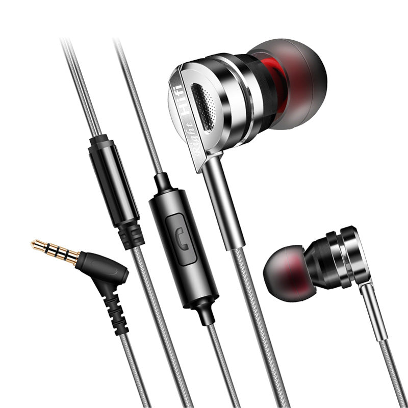 Earphones- Carved All-metal D05 Subwoofer Universal Mobile Earphone