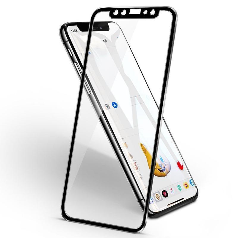 Compatible with Apple , Tempered Glass Full Screen Protector 3D Aluminum Alloy Protective Glass For iPhone