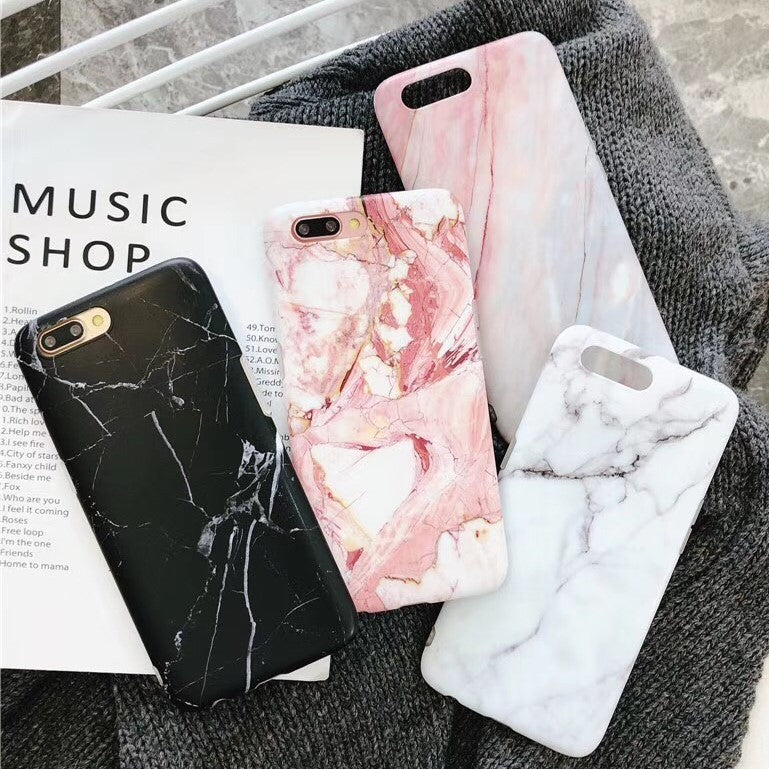 Luxury marble phone case for iPhone 7 case for iphone X 7 6 6S 8 Plus 6S case cover XR XS MXA silicon case