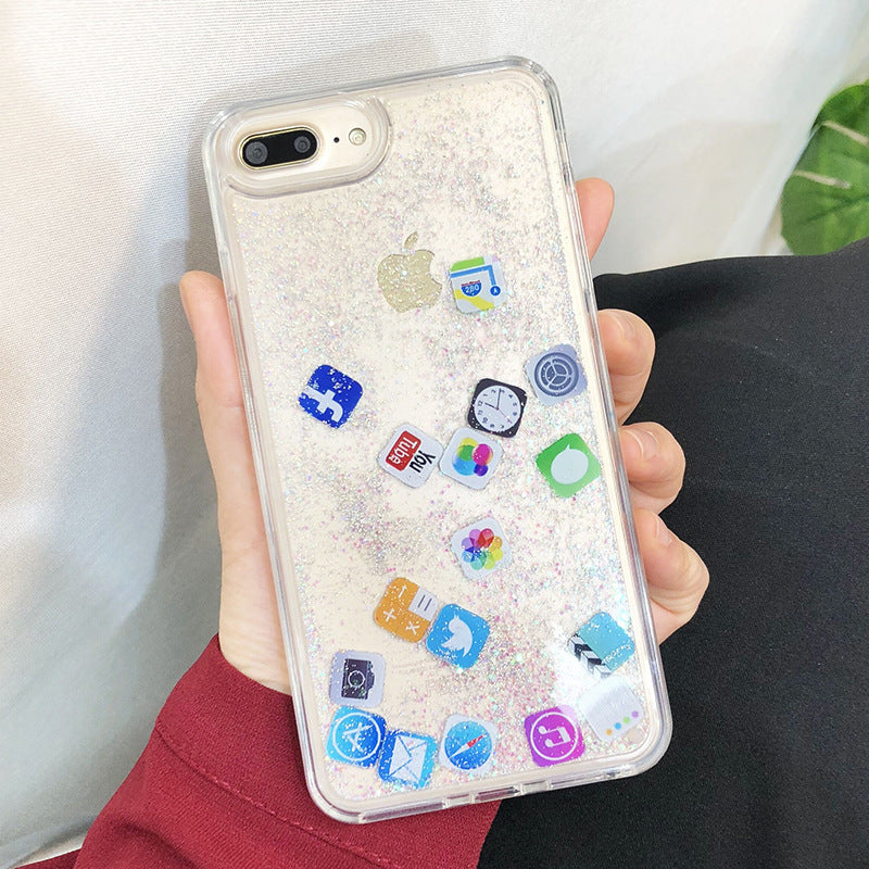 Snowflakes Sands Mobile Shell Christmas Compatible with Apple