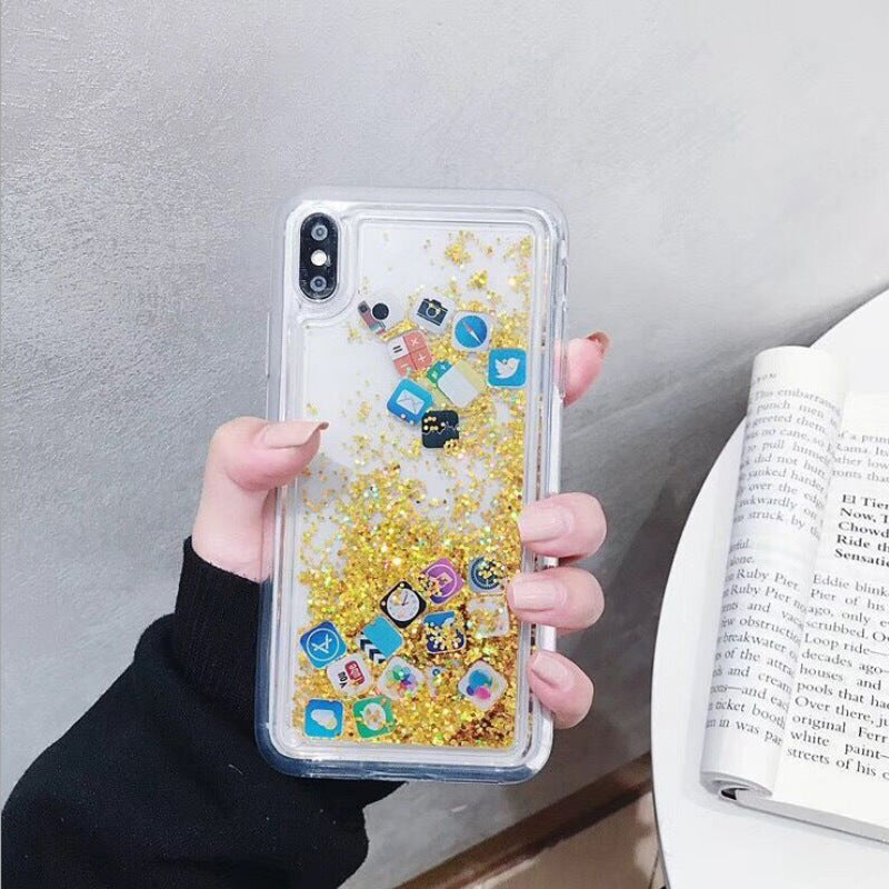 Snowflakes Sands Mobile Shell Christmas Compatible with Apple