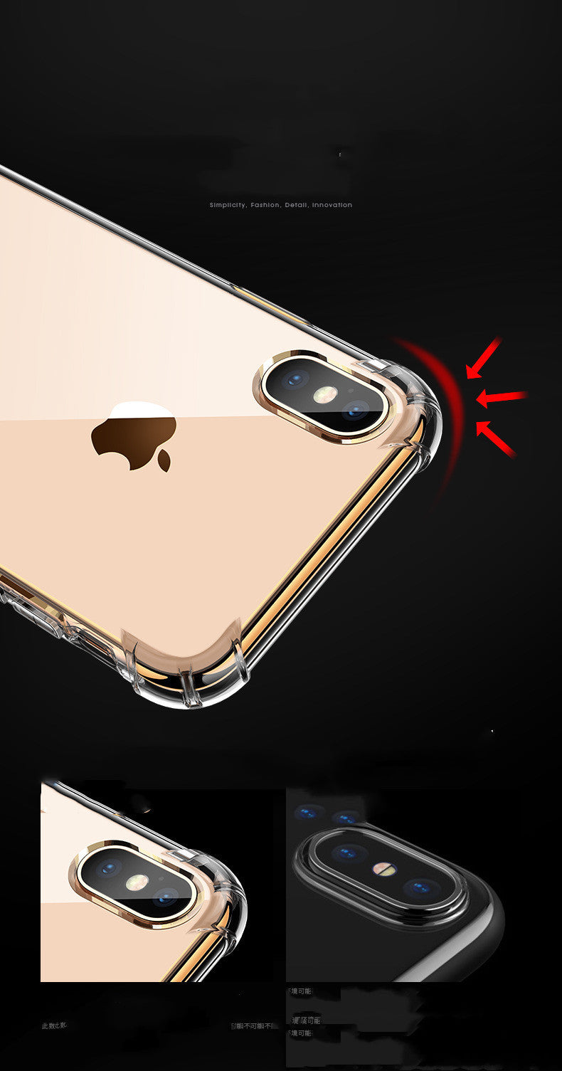 Compatible With Apple, Luxury Transparent Shockproof Silicone Case For  11 X Xr Xs Max Case 12 11 Pro Max 8 7 6s Plus SE Case