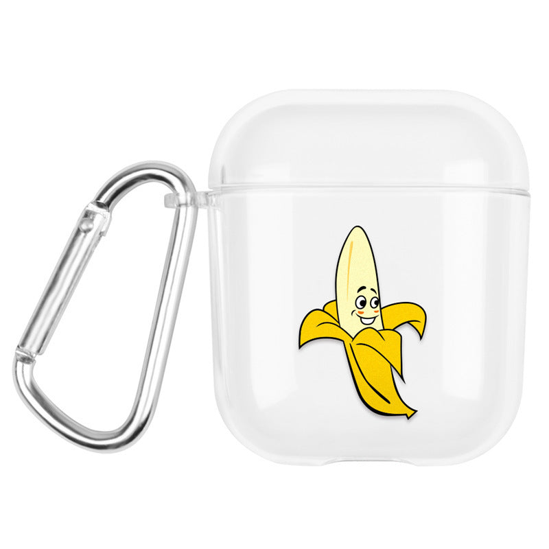 Compatible with Apple, Air Pods Protective Case PC Avocado Earphone Box