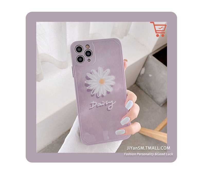 Compatible with Apple , Ins Net Red Purple Daisy Phone Case