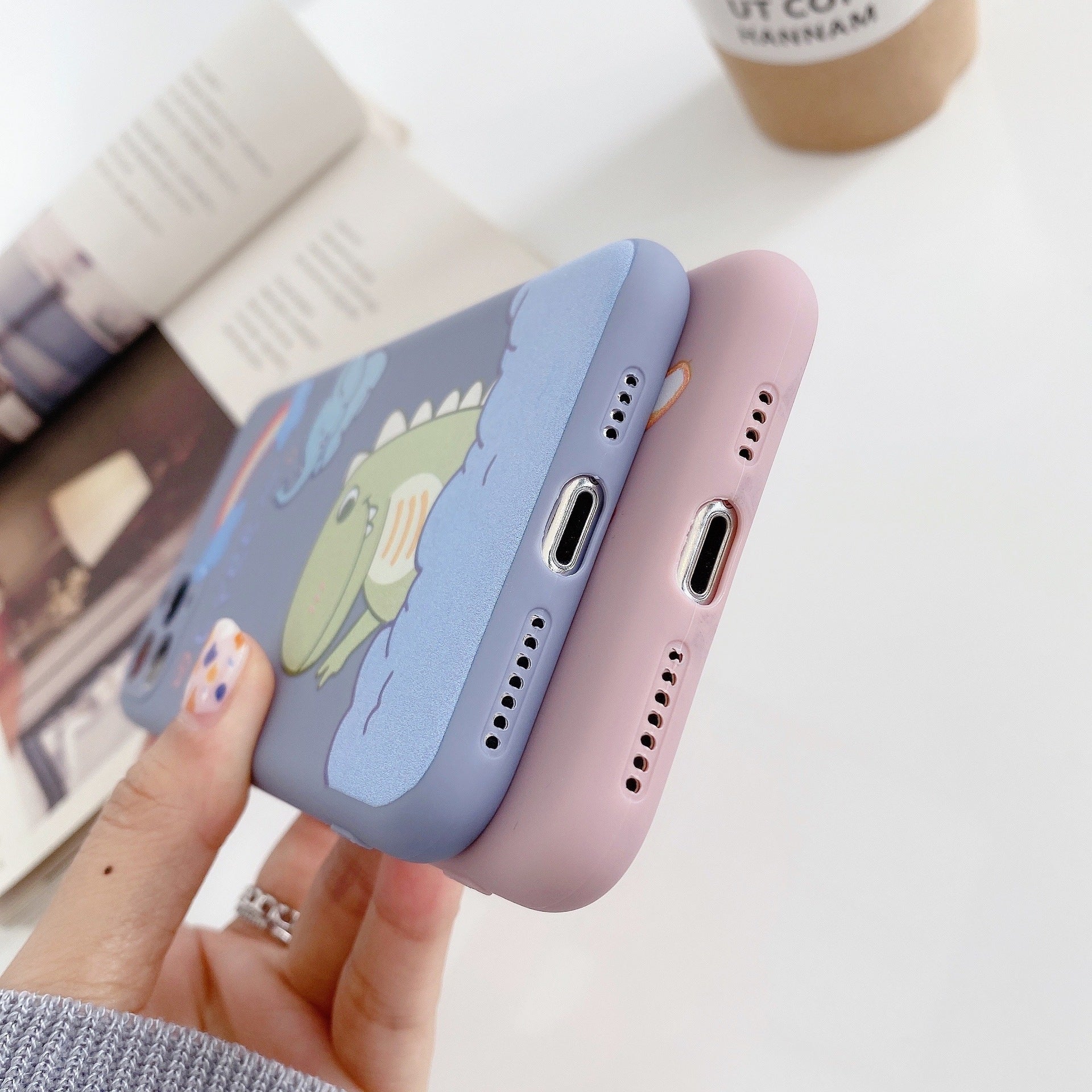 Compatible with Apple Cartoon Soft Shell For 12mini11promax Apple X XS XR SE  Iphone78plus Mobile Phone Case