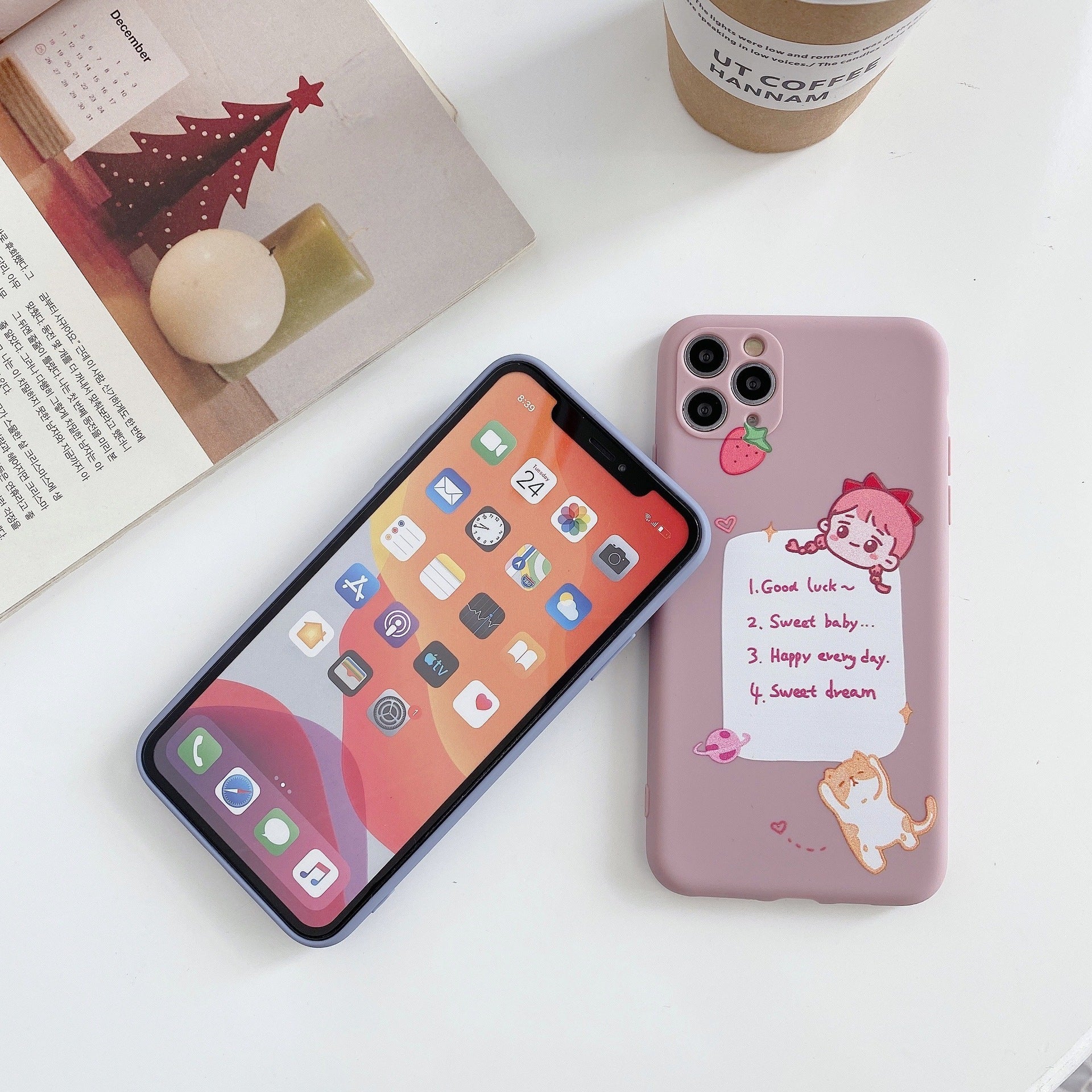 Compatible with Apple Cartoon Soft Shell For 12mini11promax Apple X XS XR SE  Iphone78plus Mobile Phone Case