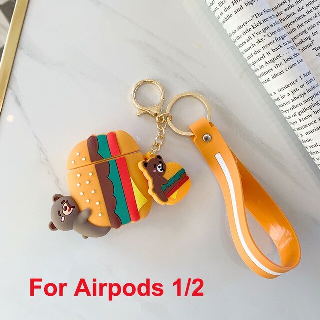Compatible with Apple, Airpods1/2/3 Cartoon Headset Protective Case