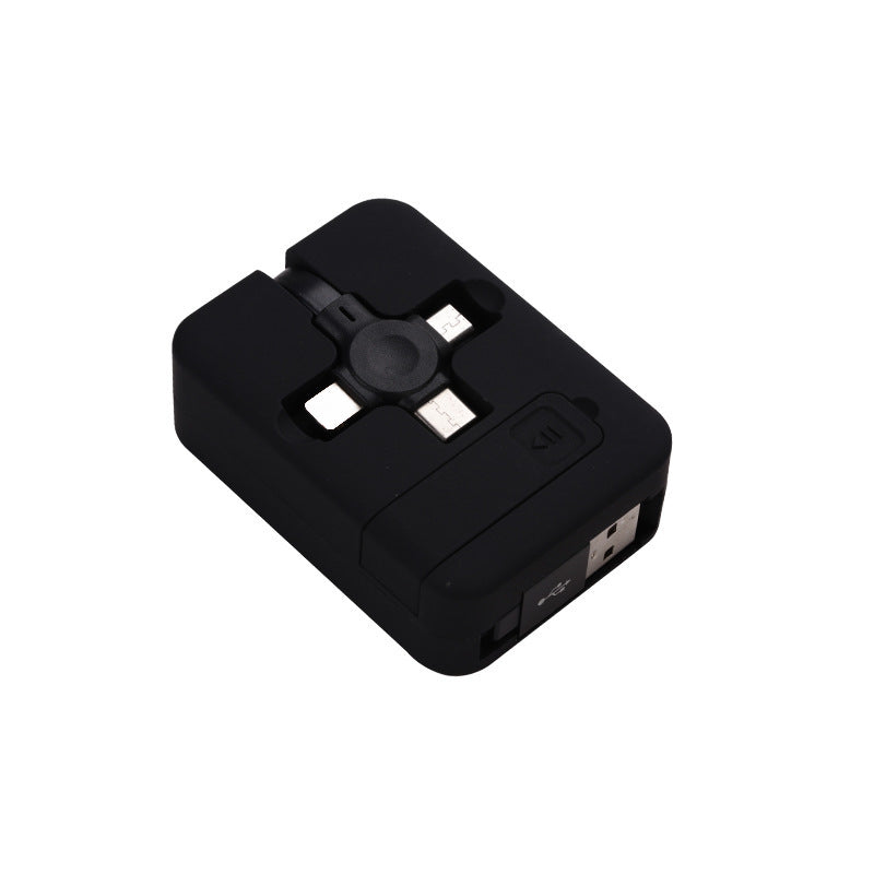 Macaron Telescopic Bracket Three-In-One Charging Cable