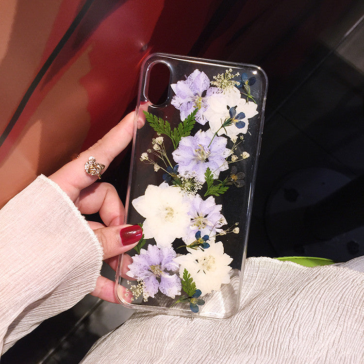 Compatible with Apple, Suitable For iPhone X Xr Flower 12 Mobile Phone Case 11 Pro Max Soft Case