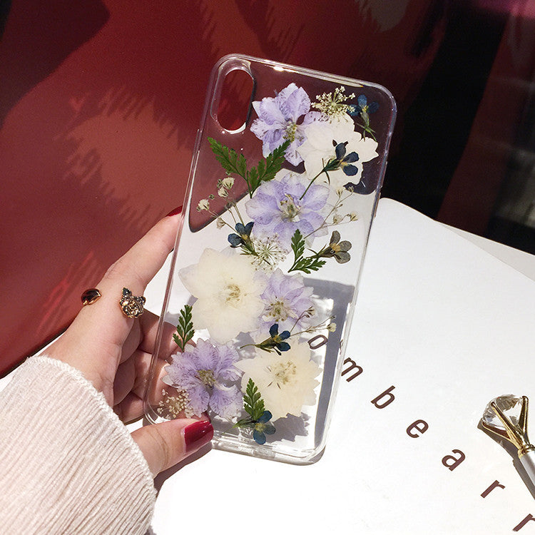 Compatible with Apple, Suitable For iPhone X Xr Flower 12 Mobile Phone Case 11 Pro Max Soft Case