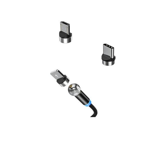 360 degree rotation of magnetic charging cable
