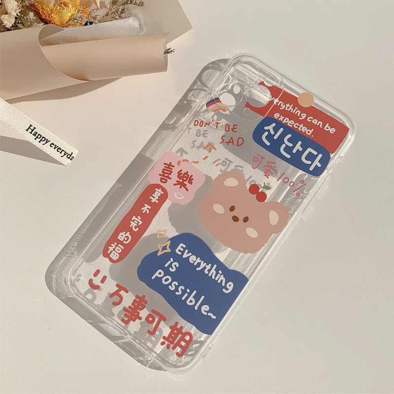 Ins Graffiti Phone Case Floral