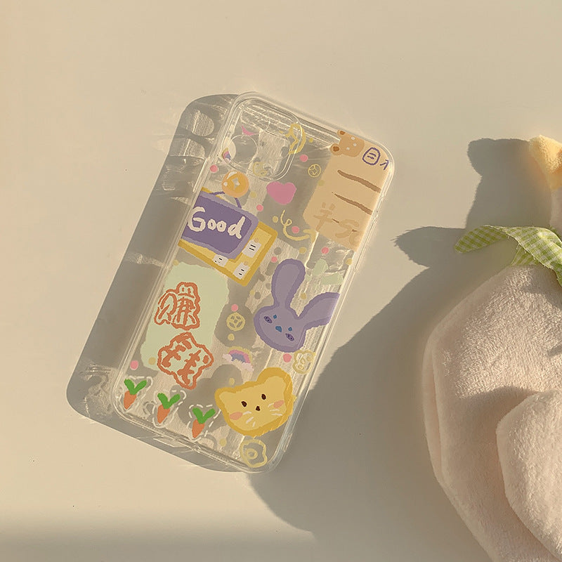 Ins Graffiti Phone Case Floral