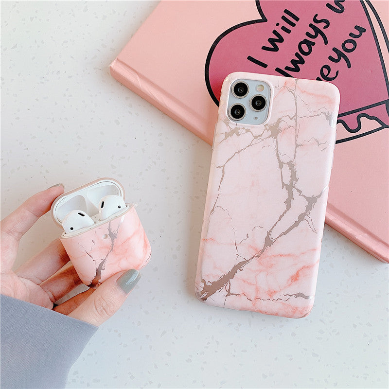 Bronzing Marble Headphone Case