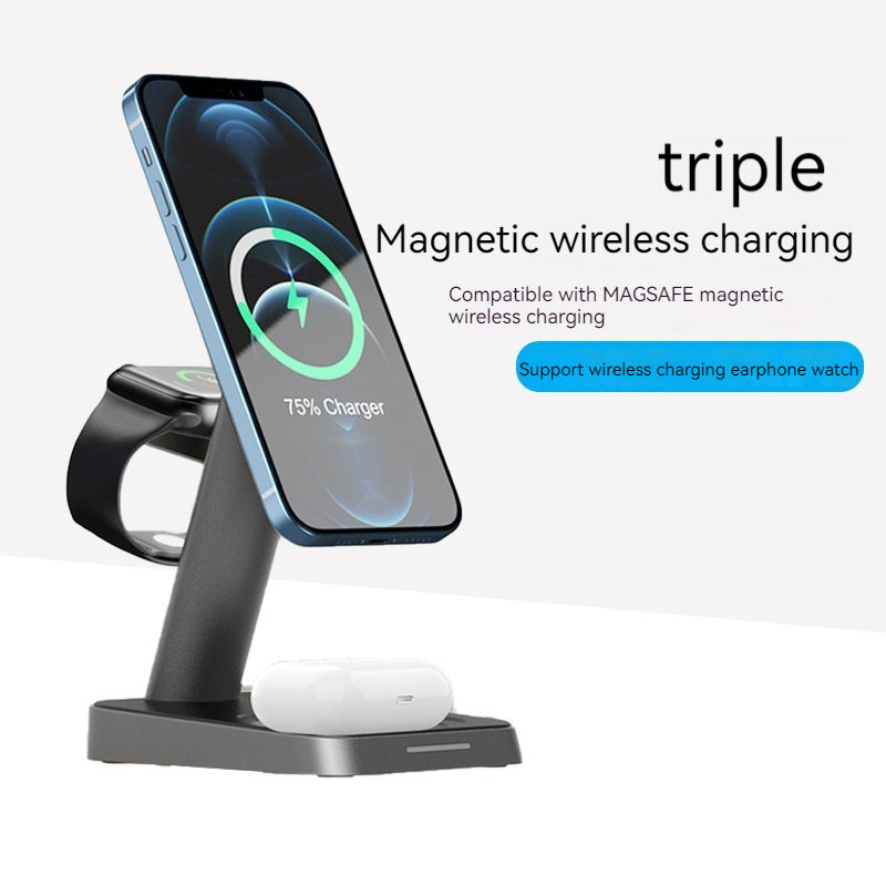 Mobile Phone Vertical  Watch Wireless Charger  Three-in-one Charger