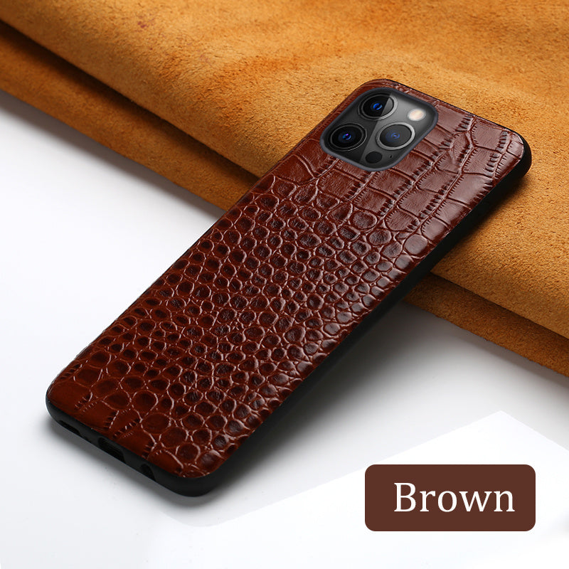 Compatible With Apple , Leather Business Leather Anti-fall Mobile Phone Protective Case