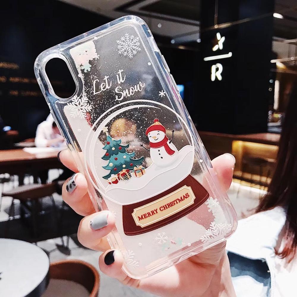 Snowflakes Sands Mobile Shell Christmas Compatible with Apple