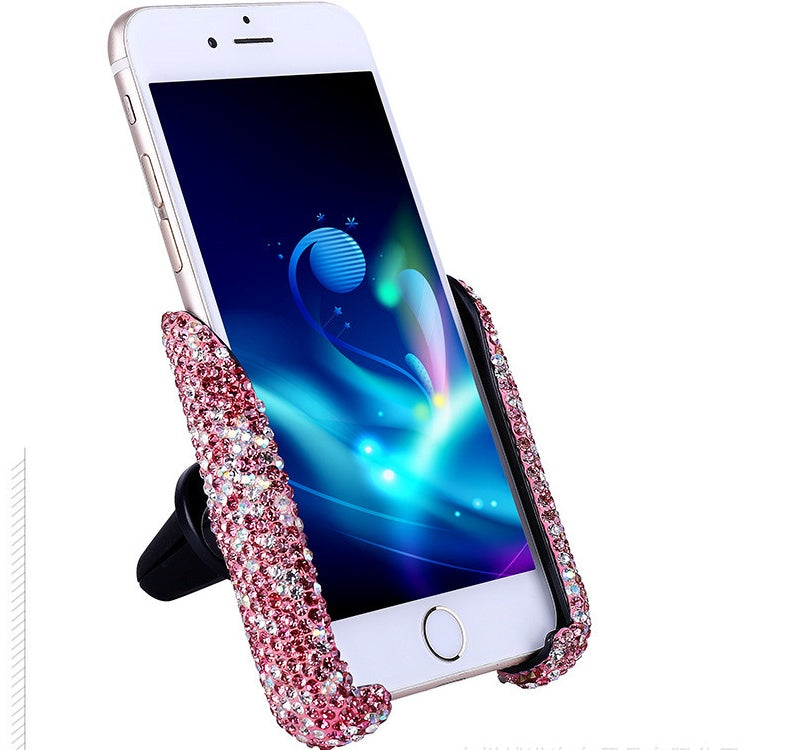 Car buckle mobile phone holder