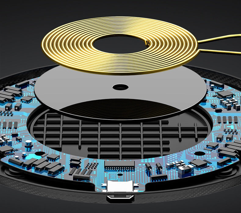 Glass disc wireless charger