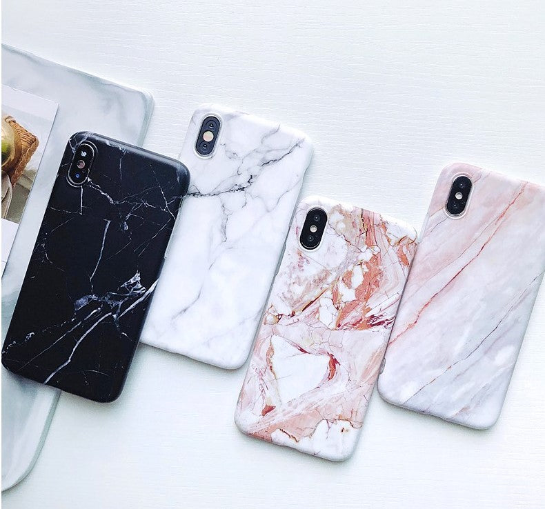 Luxury marble phone case for iPhone 7 case for iphone X 7 6 6S 8 Plus 6S case cover XR XS MXA silicon case