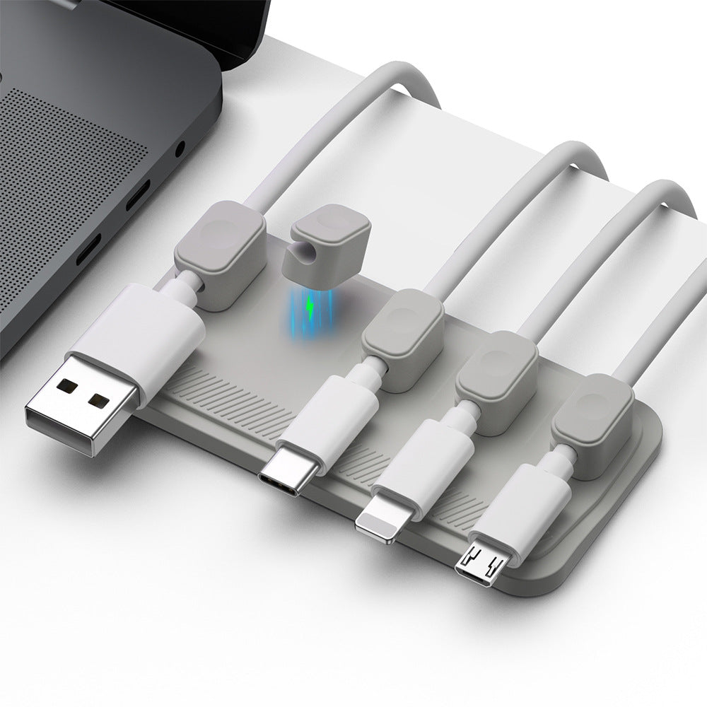 Charging Cable Holder (Magnetic Cable Manager)