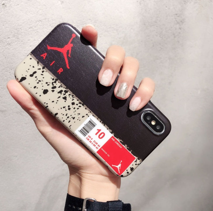 Compatible with Apple, Hot Brand fly man Jordan soft silicon Cover case for iPhone 6 6S plus 7 plus 8 8plus X XR XS MAX jump fashion phone cases