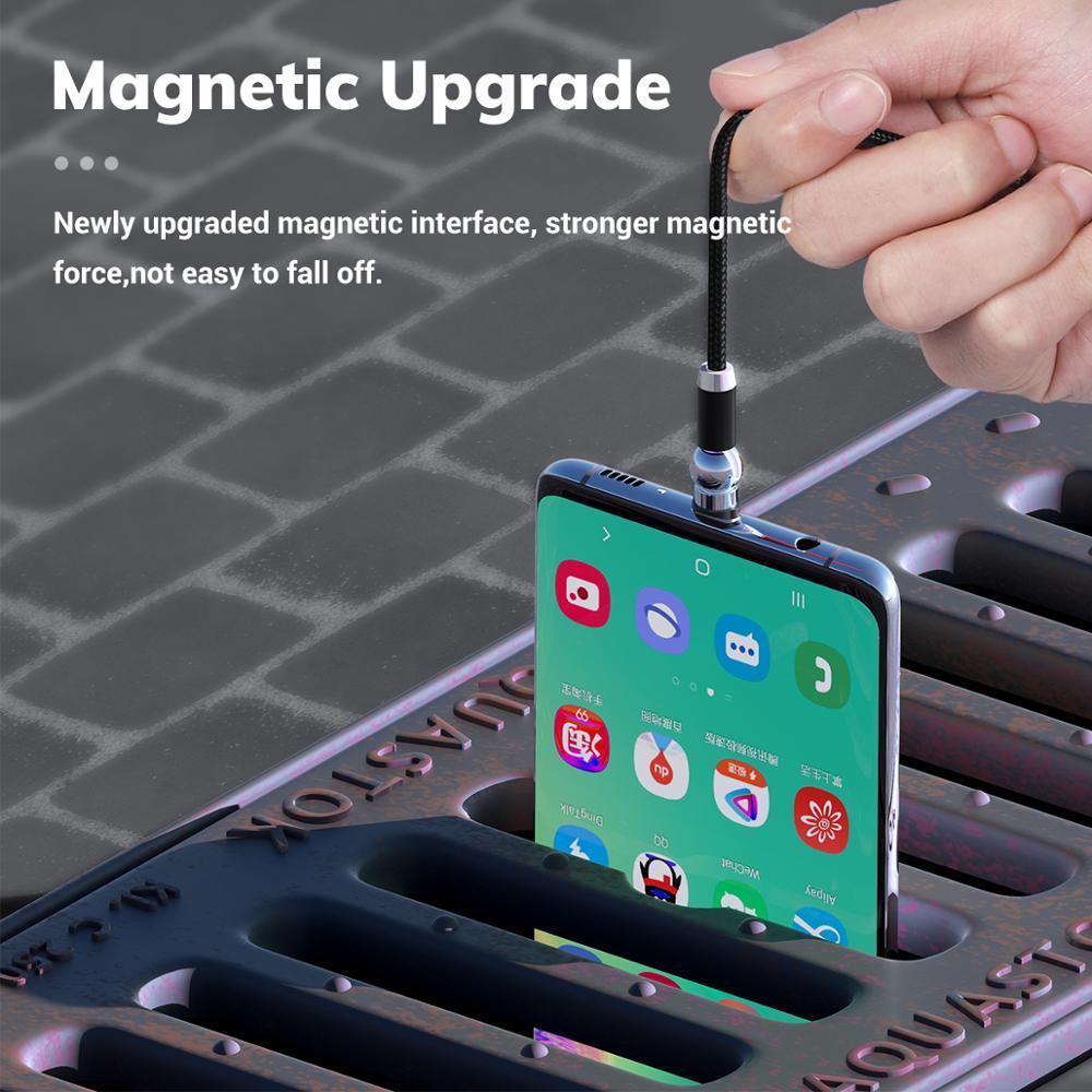 360 degree rotation of magnetic charging cable
