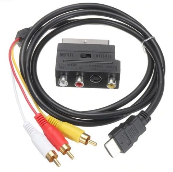 Dmi To Av Cable HDMI To 3Rca Video Adapter Cable