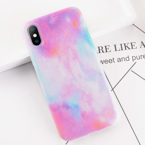 Case For 7 6 6s Plus Colorful Stone Image Pattern Cases For8 7 X Plus Soft Back Cover