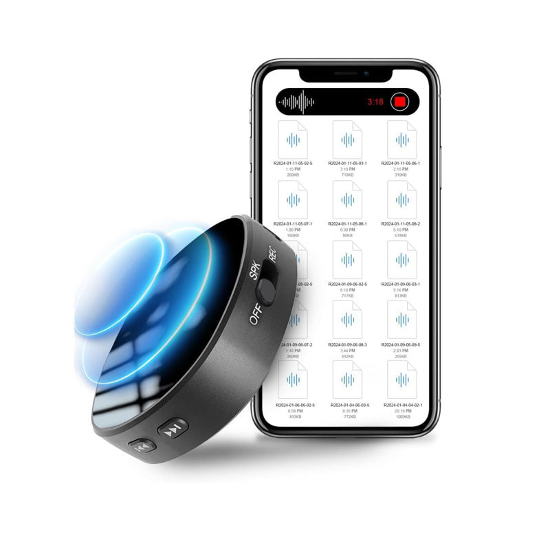Mini Voice Recorder With Built-in Speaker And Built-in Magnet