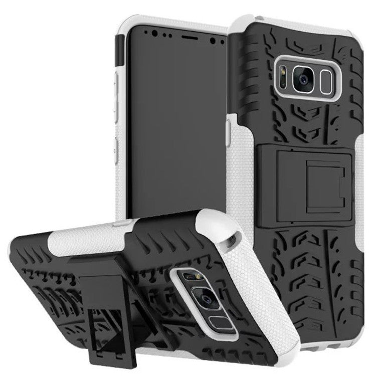Samsung S8 plus Galaxy S8 mobile phone shell bracket colorful pattern in tire pattern inclusive fall proof sleeve