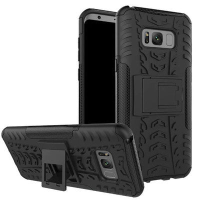 Samsung S8 plus Galaxy S8 mobile phone shell bracket colorful pattern in tire pattern inclusive fall proof sleeve