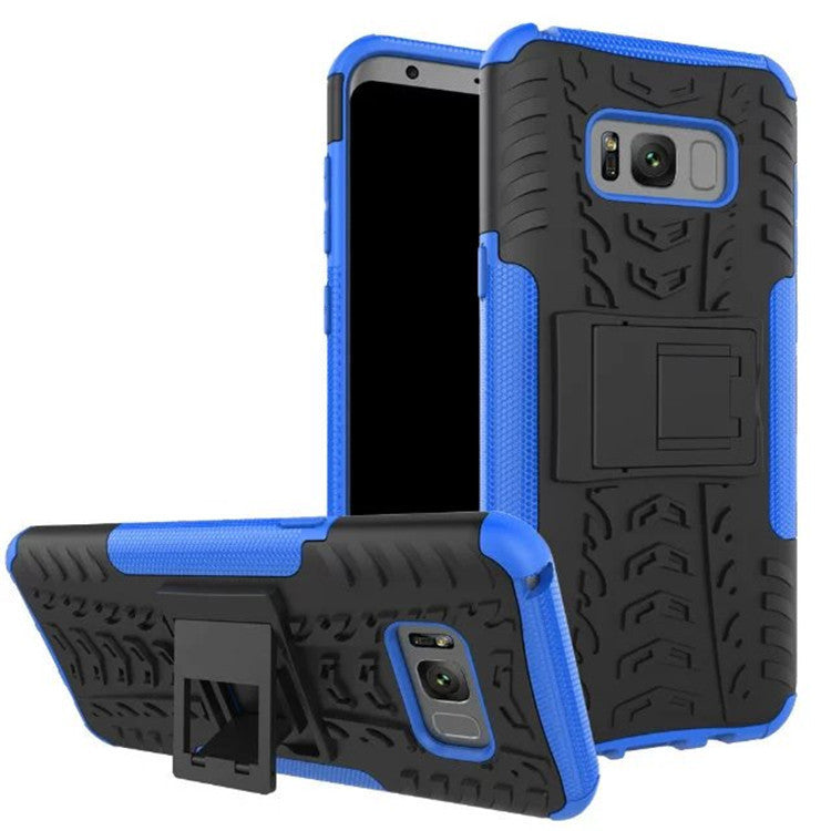 Samsung S8 plus Galaxy S8 mobile phone shell bracket colorful pattern in tire pattern inclusive fall proof sleeve