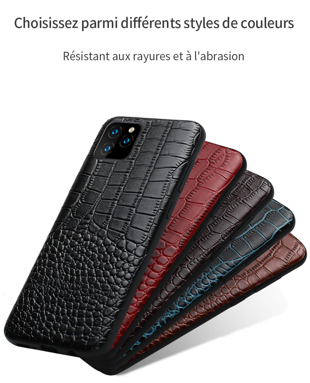 Compatible With Apple , Leather Business Leather Anti-fall Mobile Phone Protective Case