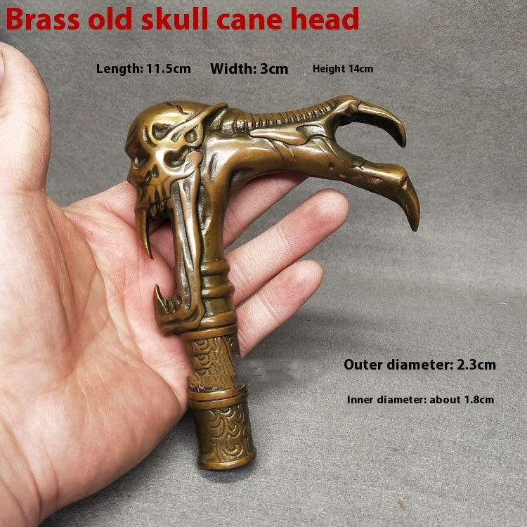 Copper Walking Stick Solid Head Hand Pieces