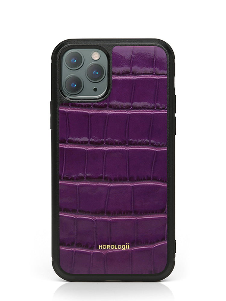 Compatible with Apple,  Unique Alligator Grain Leather Case for Iphone