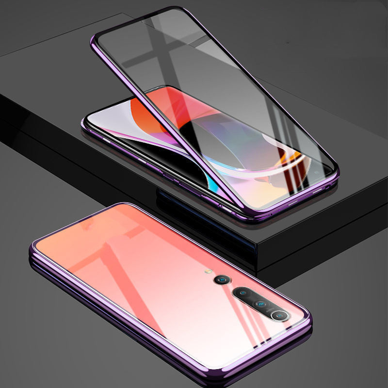 Double-sided Glass Magnetic Metal Phone Case