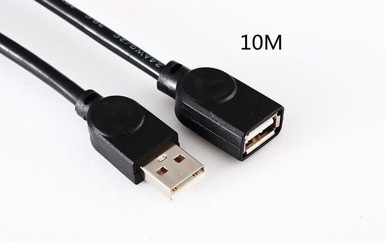 Black AF2.0usb Data Extension Cable With Copper Core
