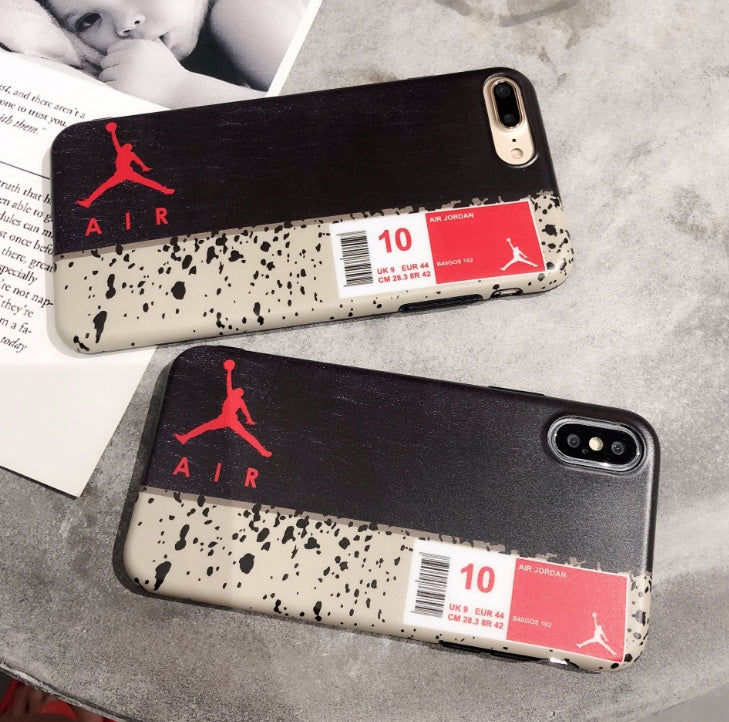 Compatible with Apple, Hot Brand fly man Jordan soft silicon Cover case for iPhone 6 6S plus 7 plus 8 8plus X XR XS MAX jump fashion phone cases