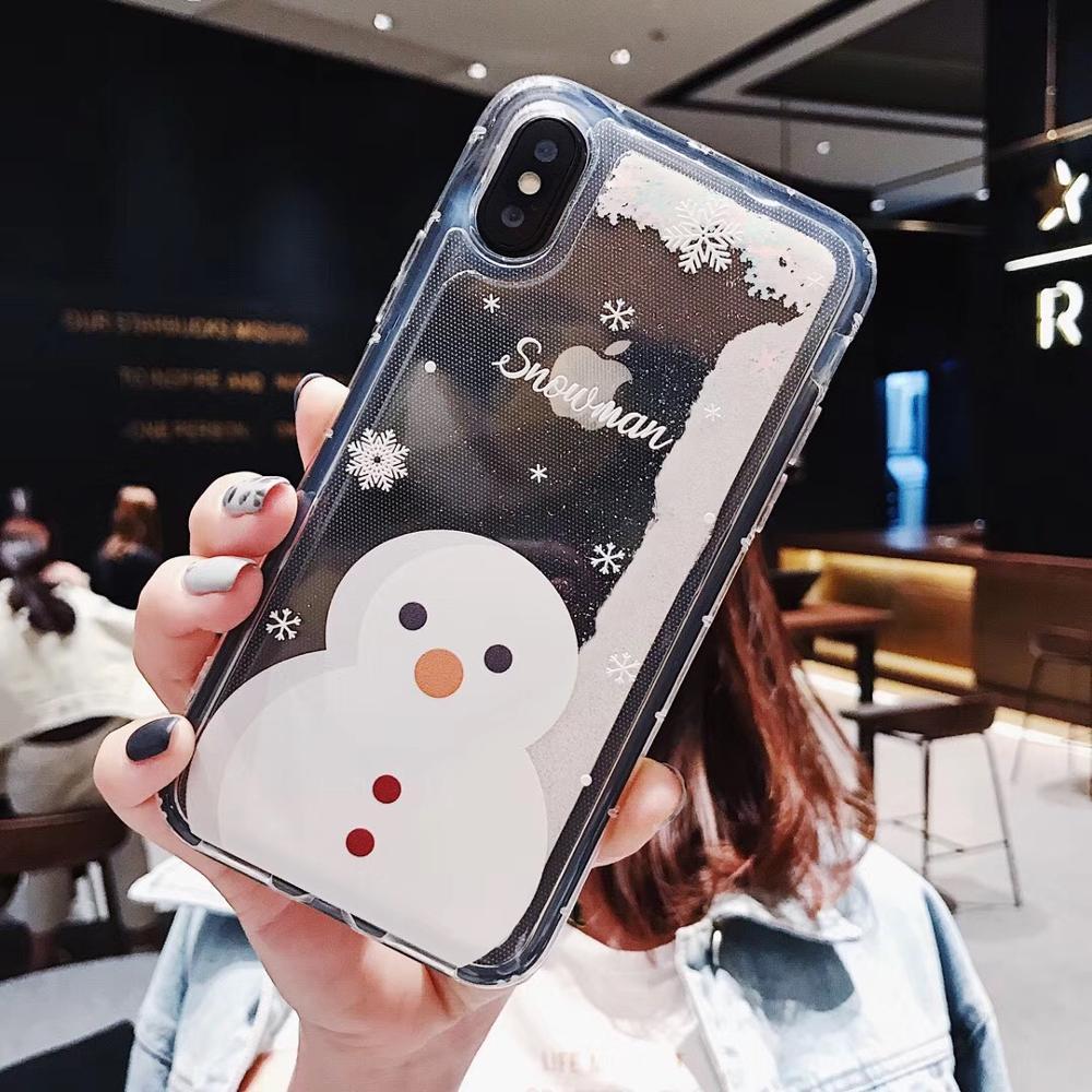 Snowflakes Sands Mobile Shell Christmas Compatible with Apple