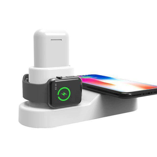 Compatible with Apple , Three in One Four in One Mobile Phone Watch Headset Multifunction One Wireless Charging