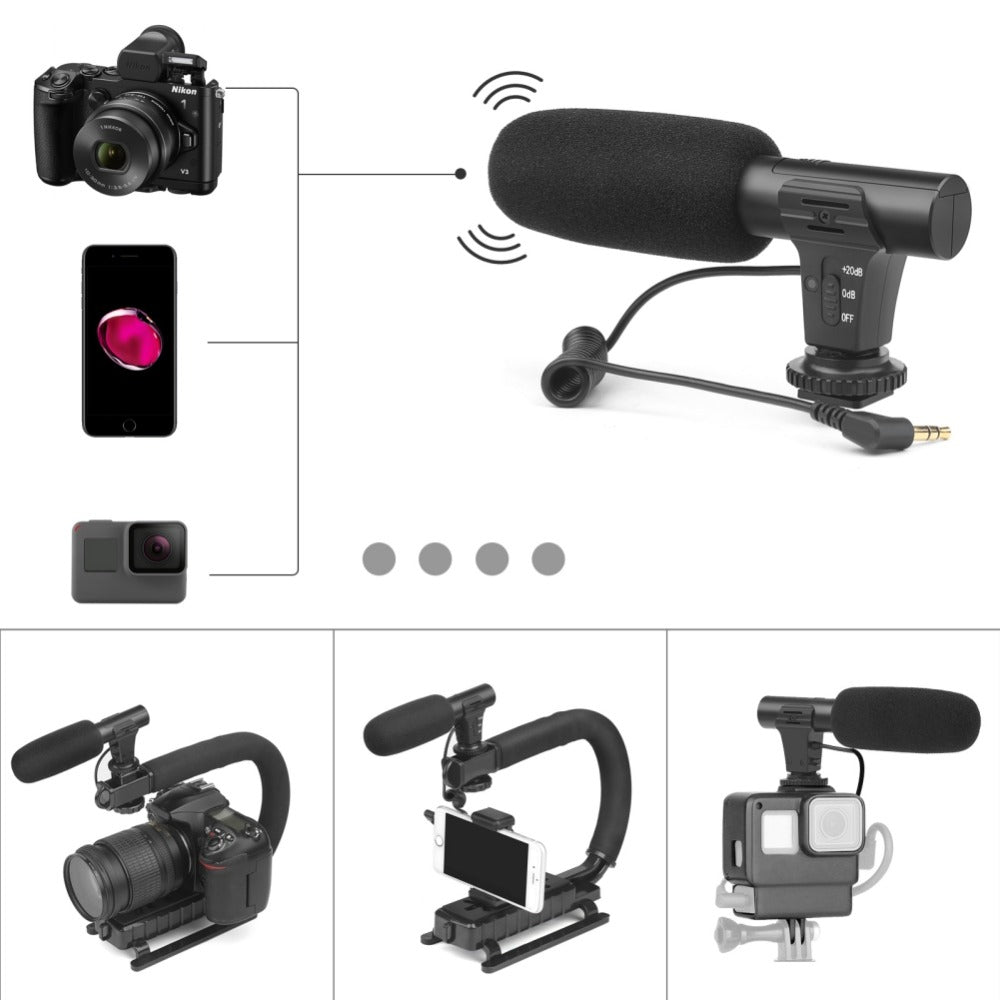 Microphones-Digital Video Recording Microphone Stereo Camera Mic