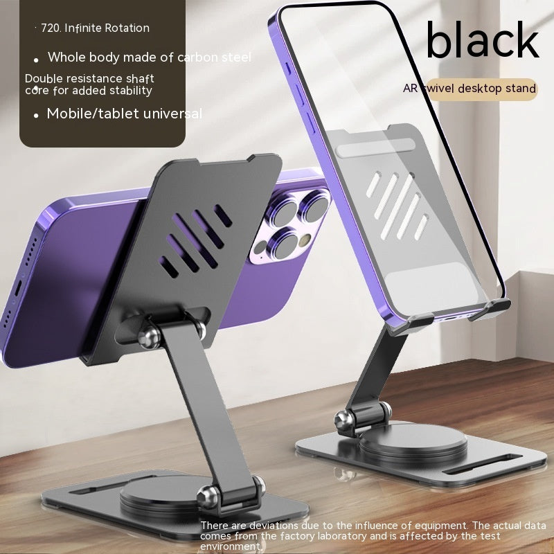 360 Degrees Rotate Metal Desk Mobile Phone Holder Stand For Phone Pad Adjustable Desktop Tablet Holder Table Cell