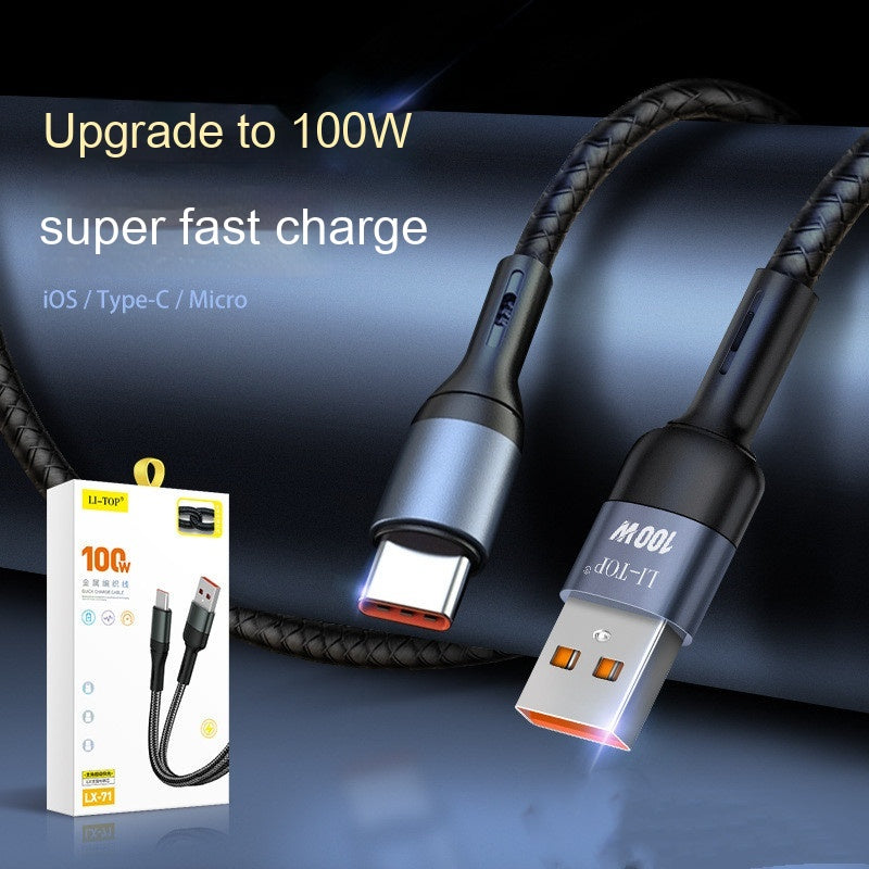 2 Meter Alloy Fish- Charging Cable