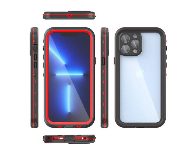 Compatible With , IP68 Waterproof Case For 11 12 Pro Max Shockproof Silicone