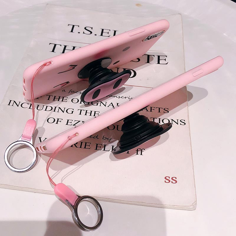 Funny Cartoon Pig Case For  X XS Max XR Case For7 6s 8 8 Plus Cute Cover Nose Soft Back Cases Animal