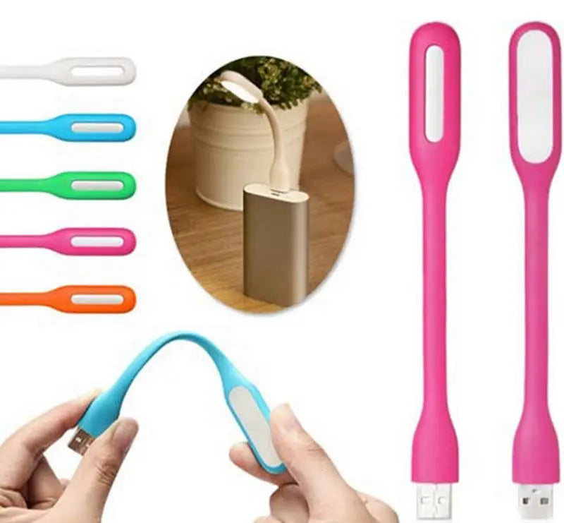 Flexible Mini Light, Portable USB LED Reading Night Lamp for PC, Laptop, Laptop, Power Bank, 2 Pack