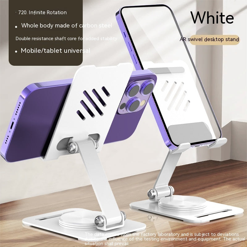 360 Degrees Rotate Metal Desk Mobile Phone Holder Stand For Phone Pad Adjustable Desktop Tablet Holder Table Cell