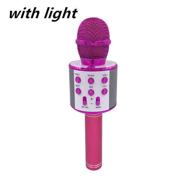 Wireless Microphone Portable Bluetooth Mini Home For Music Playing Singing Speaker Player