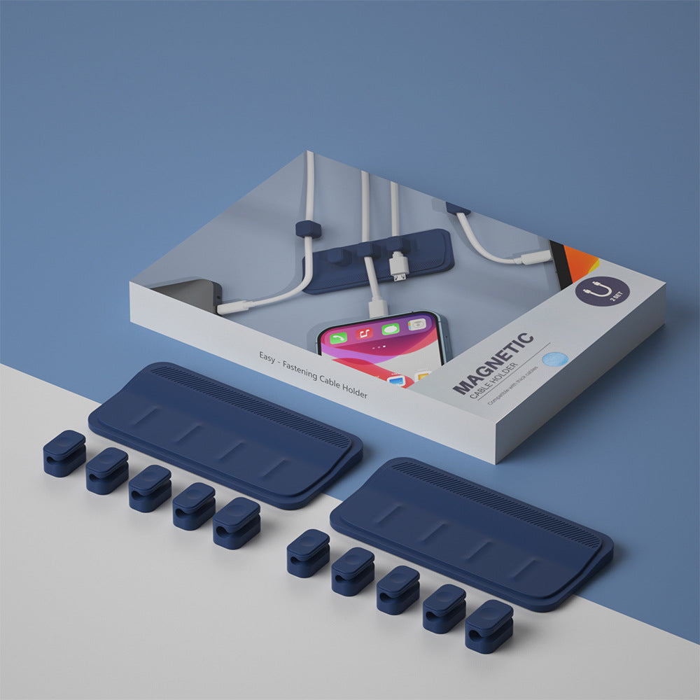 Charging Cable Holder (Magnetic Cable Manager)
